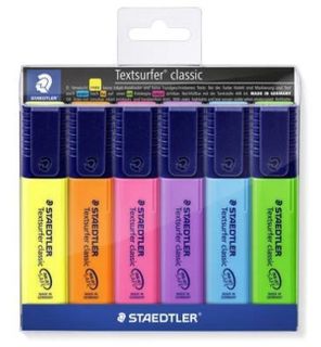 STAEDTLER TEXTSURFER CLASSIC HIGHLIGHTERS SET 6