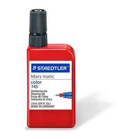 STAEDTLER MARS MATIC 745 DRAWING INK 22ML RED