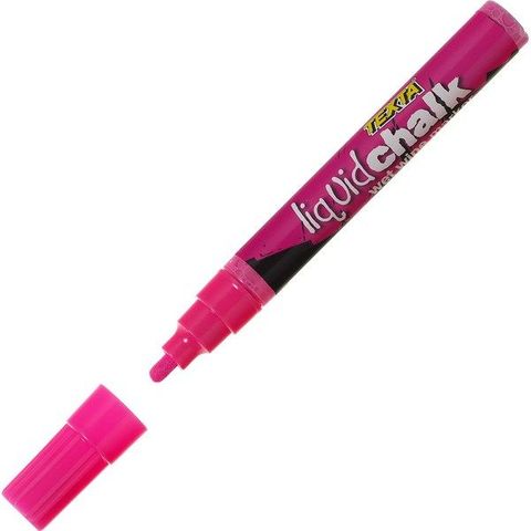 TEXTA LIQUID CHALK WET WIPE MARKER SMALL PINK