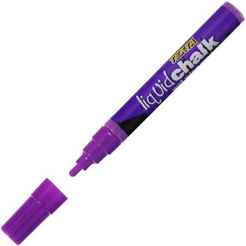 TEXTA LIQUID CHALK WET WIPE MARKER SMALL PURPLE