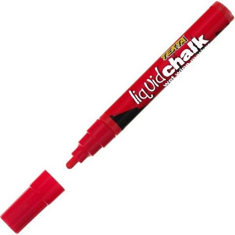 TEXTA LIQUID CHALK WET WIPE MARKER SMALL RED