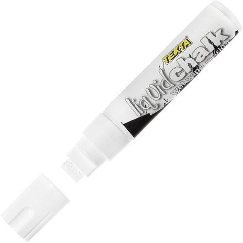 TEXTA LIQUID CHALK WET WIPE MARKER LARGE WHITE