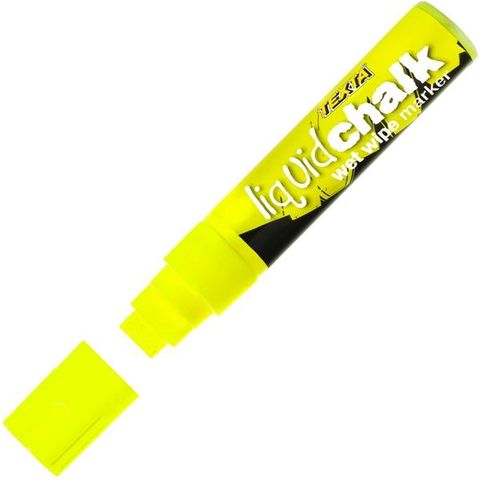 TEXTA LIQUID CHALK WET WIPE MARKER LARGE YELLOW