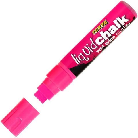 TEXTA LIQUID CHALK WET WIPE MARKER LARGE PINK