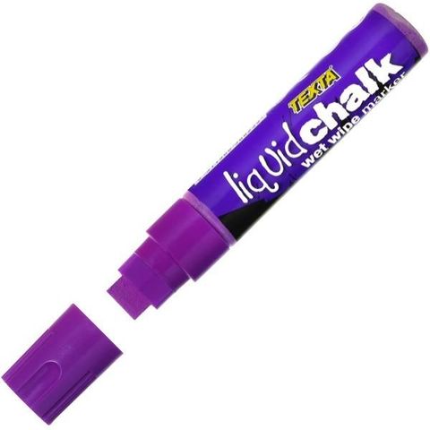 TEXTA LIQUID CHALK WET WIPE MARKER LARGE PURPLE