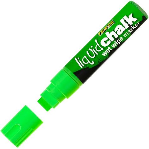 TEXTA LIQUID CHALK WET WIPE MARKER LARGE GREEN