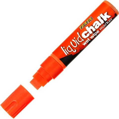 TEXTA LIQUID CHALK WET WIPE MARKER LARGE ORANGE