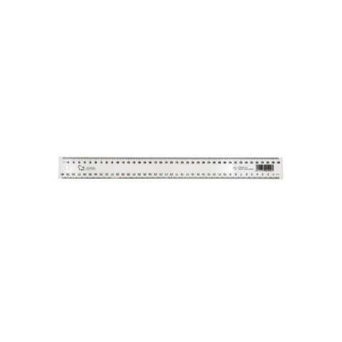 TAURUS 400MM PLASTIC RULER CLEAR