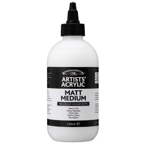 W&N ARTIST ACRYLIC MATT MEDIUM 250ML