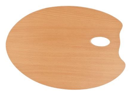 MABEF OVAL WOODEN PALETTE 30X40CM