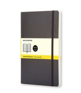 MOLESKINE SOFTCOVER NOTEBOOK GRID POCKET BLACK