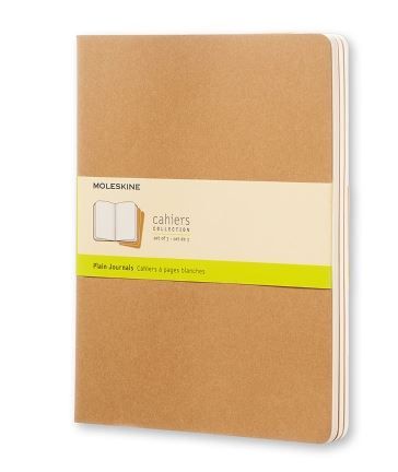 MOLESKINE CAHIER JOURNAL 3 PLAIN KRAFT XL