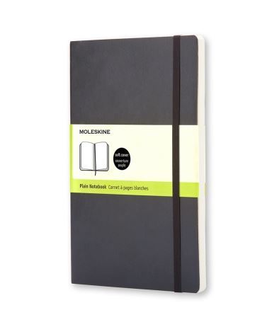 MOLESKINE SOFTCOVER NOTEBOOK PLAIN POCKET BLACK