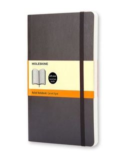 MOLESKINE SOFTCOVER NOTEBOOK RULED LARGE BLACK