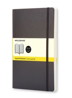 MOLESKINE SOFTCOVER NOTEBOOK GRID LARGE BLACK