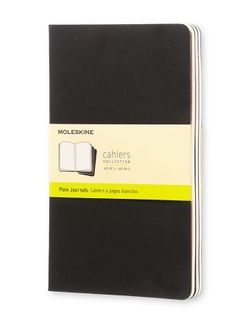 MOLESKINE CAHIER JOURNAL 3 PLAIN BLACK LARGE