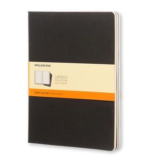 MOLESKINE CAHIER JOURNAL 3 RULED BLACK XL