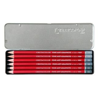 CRETACOLOR CLEOS GRAPHITE PENCIL TIN SET 6