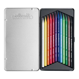 CRETACOLOR MONOLITH W/COL PENCILS TIN SET 12