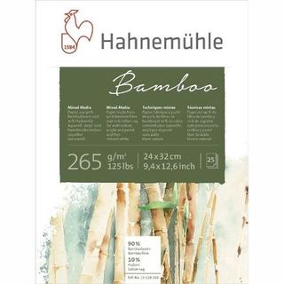HAHNEMUHLE BAMBOO 265G MIXED MEDIA BLOCK 24X32