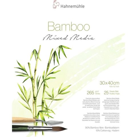 HAHNEMUHLE BAMBOO 265G MIXED MEDIA BLOCK 30X40