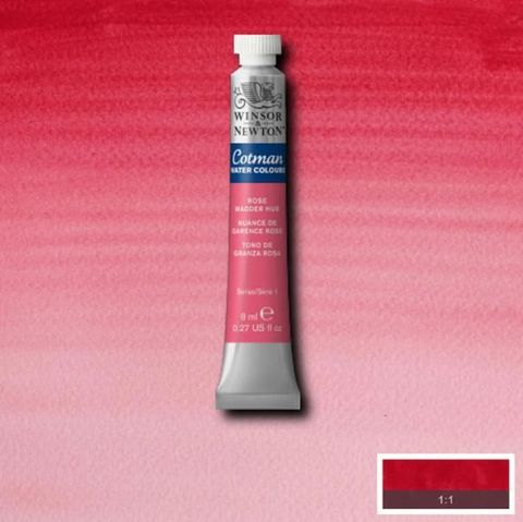 W&N COTMAN W/C 8ML ROSE MADDER HUE