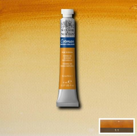 W&N COTMAN W/C 8ML RAW SIENNA