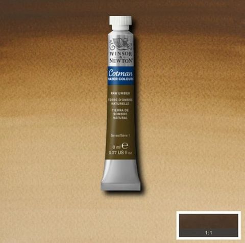 W&N COTMAN W/C 8ML RAW UMBER