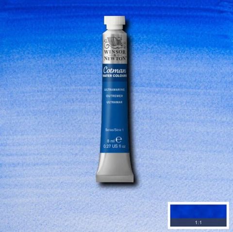 W&N COTMAN W/C 8ML ULTRAMARINE