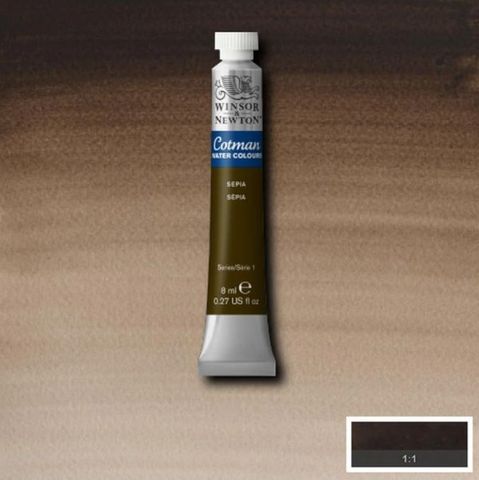 W&N COTMAN W/C 8ML SEPIA