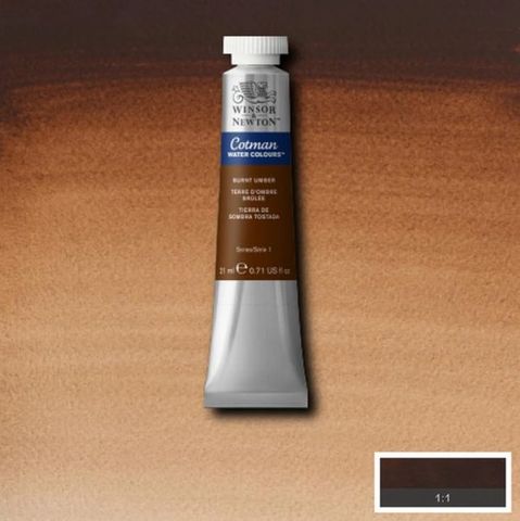 W&N COTMAN W/C 21ML BURNT UMBER