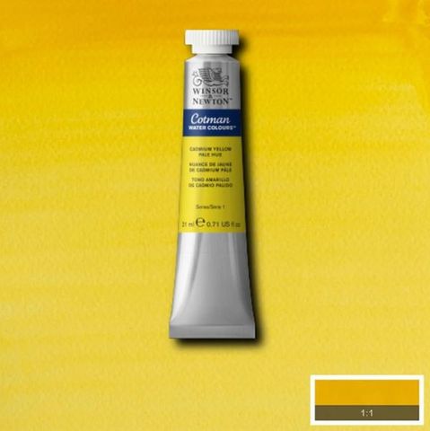 W&N COTMAN W/C 21ML CADMIUM YELLOW PALE HUE