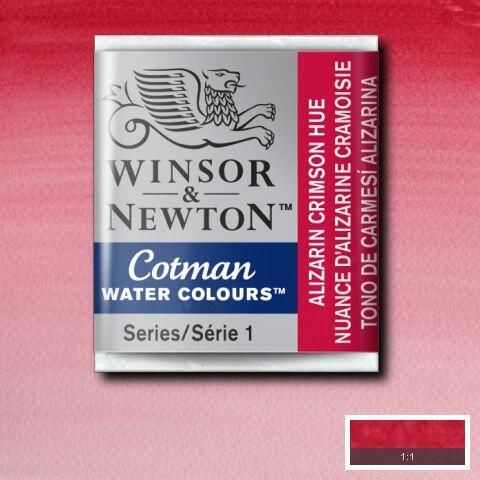 W&N COTMAN HALF PAN ALIZARIN CRIMSON