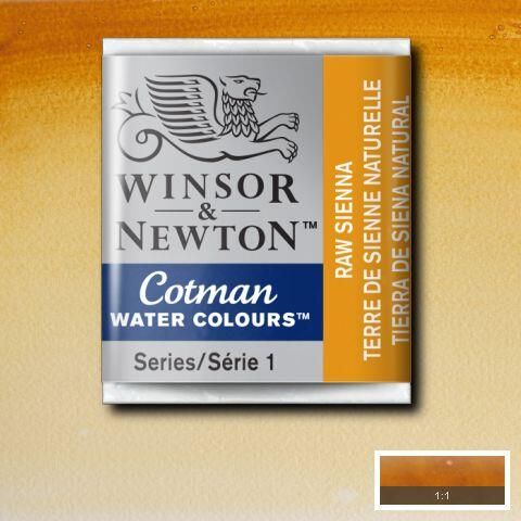 W&N COTMAN HALF PAN RAW SIENNA