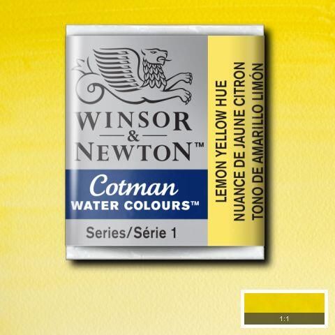 W&N COTMAN HALF PAN LEMON YELLOW