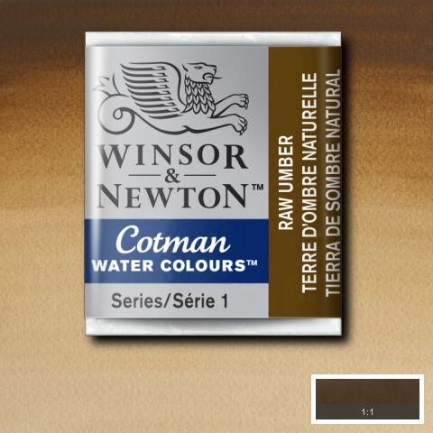 W&N COTMAN HALF PAN RAW UMBER