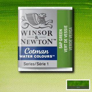 W&N COTMAN HALF PAN SAP GREEN