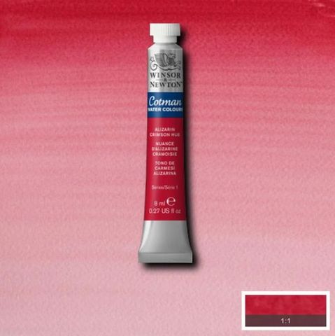 W&N COTMAN W/C 8ML ALIZARIN CRIMSON HUE