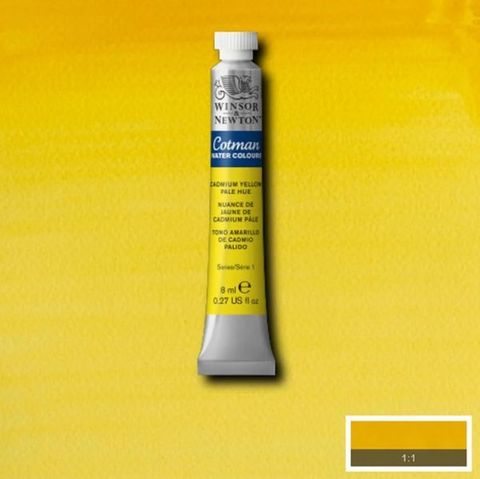 W&N COTMAN W/C 8ML CADMIUM YELLOW PALE HUE