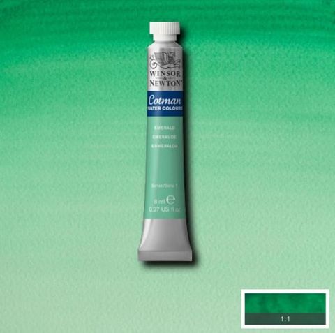 W&N COTMAN W/C 8ML EMERALD