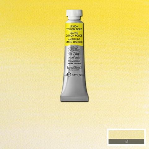 W&N PROFESSIONAL W/C 5ML S2 LEMON YELLOW DEEP