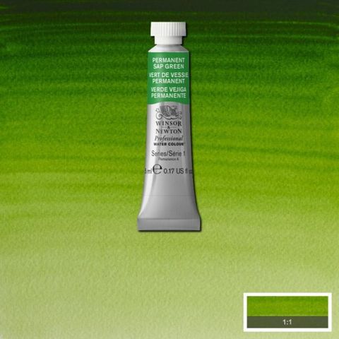 W&N PROFESSIONAL W/C 5ML S1 PERMANENT SAP GREEN