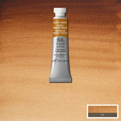 W&N PROFESSIONAL W/C 5ML S1 BURNT UMBER