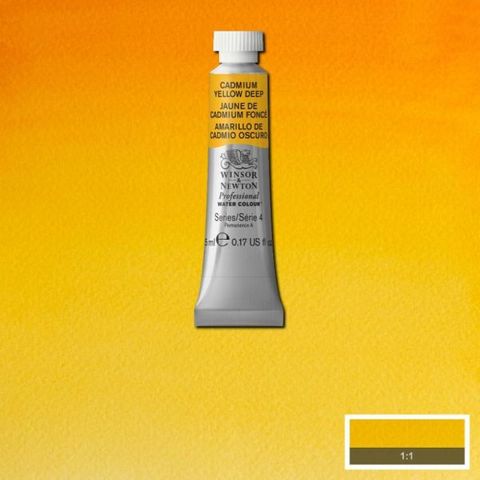 W&N PROFESSIONAL W/C 5ML S4 CADMIUM YELLOW DEEP