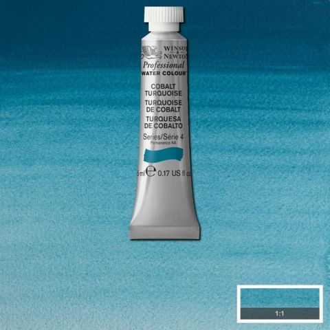 W&N PROFESSIONAL W/C 5ML S4 COBALT TURQUOISE