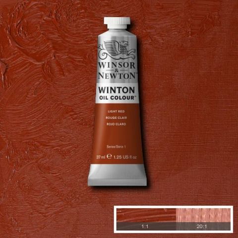 W&N WINTON OIL 37ML LIGHT RED