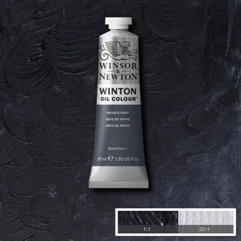 W&N WINTON OIL 37ML PAYNES GRAY