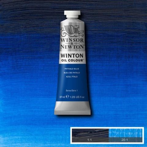 W&N WINTON OIL 37ML PHTHALOCYANINE BLUE