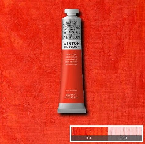 W&N WINTON OIL 37ML SCARLET LAKE