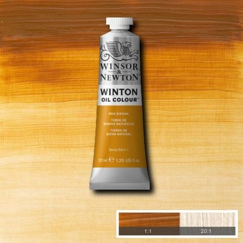 W&N WINTON OIL 37ML RAW SIENNA